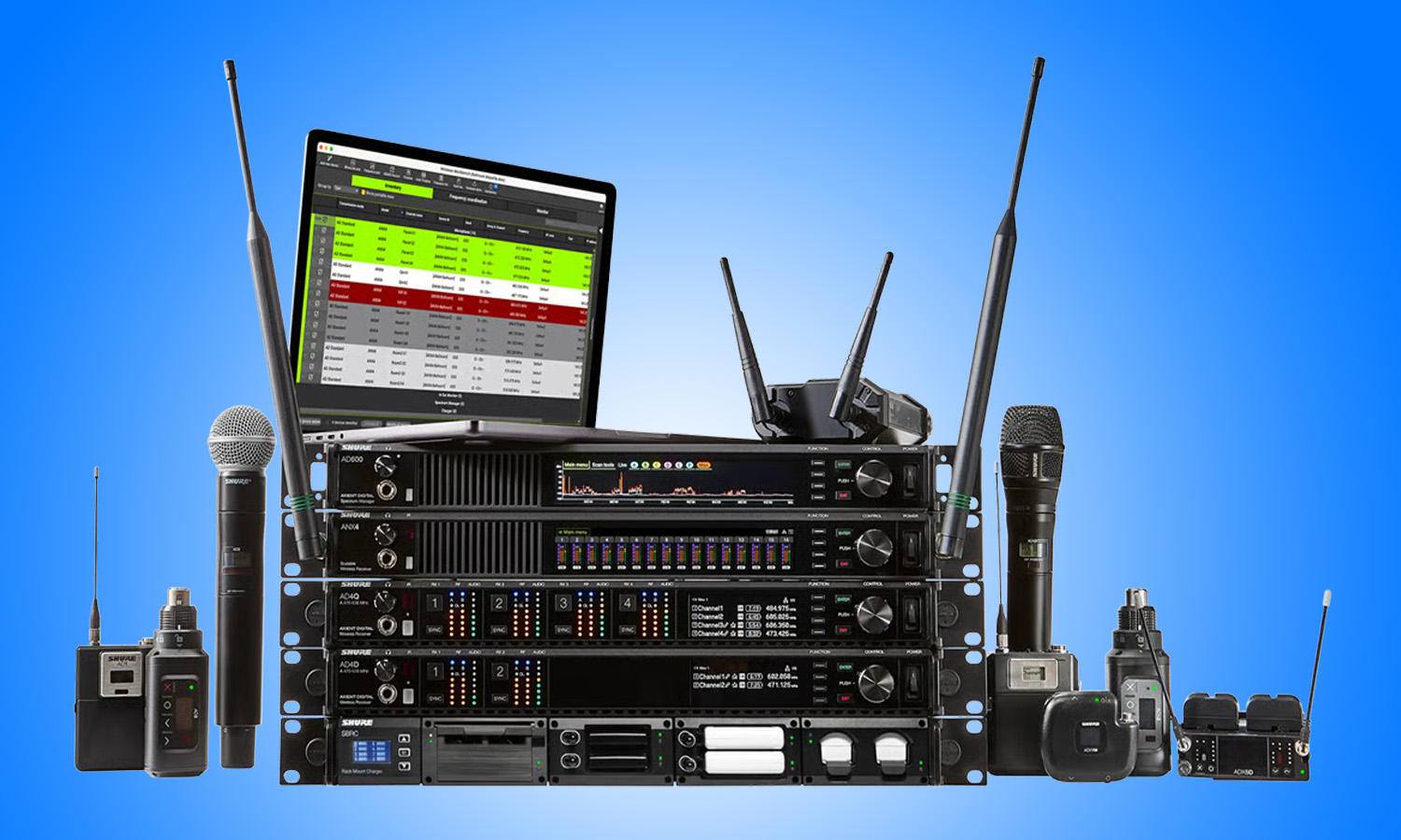Shure Axient digital wireless (ShowLink capable) Rentals - JRW AVL